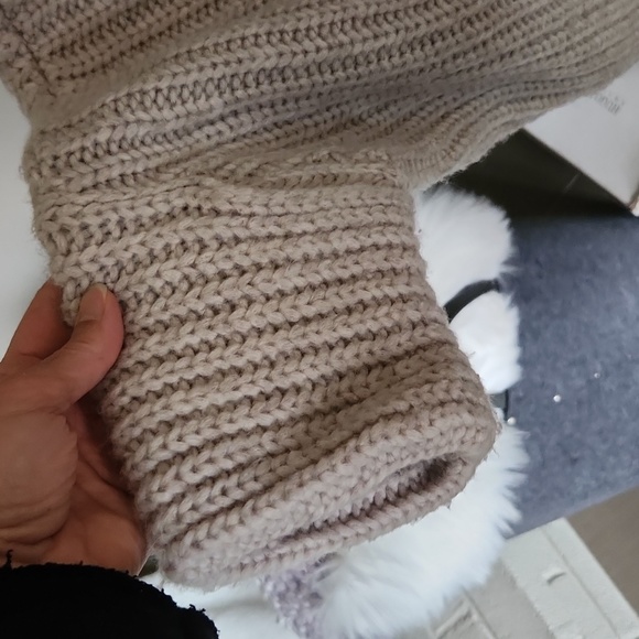 Y2K Cowl Neck Batwing Chunky Sweater BGBGMAXAZRIA - Picture 16 of 17